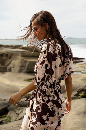 oneseason Jasmine Baroque in Blush Cotton Viscose