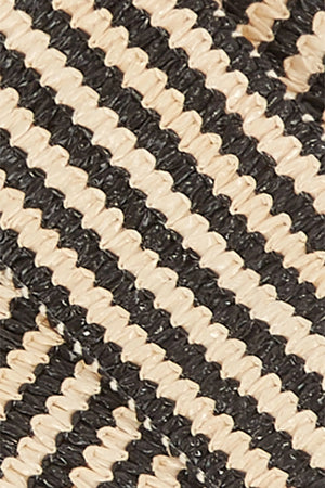 King Louie Striped Belt in Black