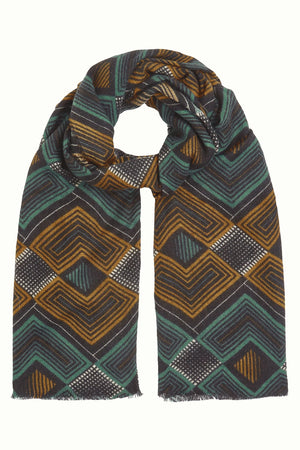 King Louie Scarf Morrison in Urban Green