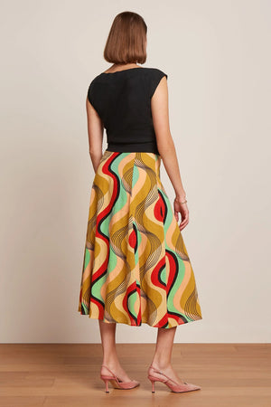 King Louie Judy Midi Skirt in Falaise