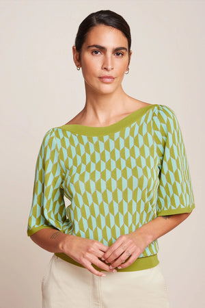 King Louie Ivy Top Wide Sleeve in Dune