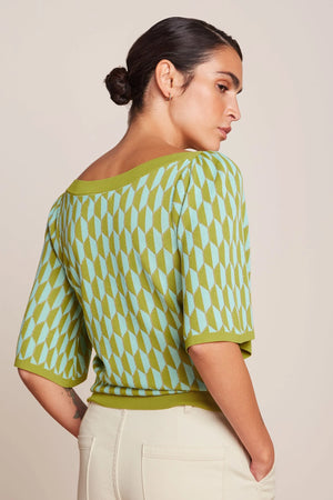 King Louie Ivy Top Wide Sleeve in Dune