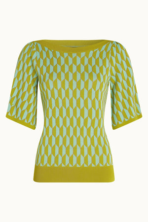 King Louie Ivy Top Wide Sleeve in Dune