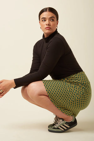 King Louie Border Skirt Frio in Spruced Green