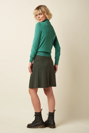 King Louie Border Skirt Brisk in Spruced Green