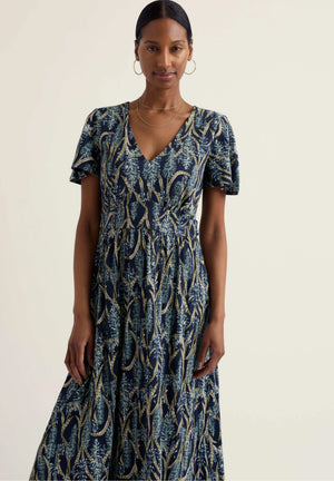 Seasalt Cornwall Chateaux Dress in Red Hot Poker Maritime