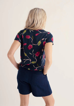 Seasalt Cornwall Appletree T-Shirt in Bottlebrush Maritime