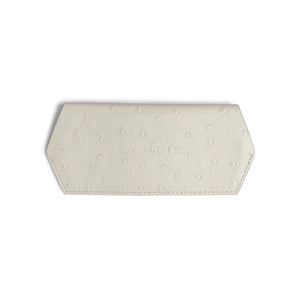 FOX and LEO Slimline Glasses Case in Ostrich Stone