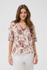 Cream Clothing Tiah Boho Blouse in Pink Flower