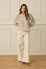 Cream Clothing Korey Blouse in Brown & White Stripe