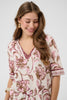 Cream Clothing Tiah Boho Blouse in Pink Flower