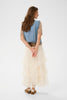 Cream Clothing Rina Waistcoat in Duncan Medium Blue Denim