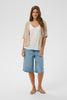 Cream Clothing Sillar Knit Bolero in Oat Melange