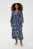Cream Clothing Tiah Smock Dress in Navy Blue Toile