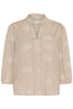Cream Clothing Korey Blouse in Brown & White Stripe
