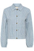 Cream Clothing Berta Twill Jacket in Horizon Blue Milkboy