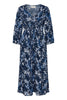 Cream Clothing Tiah Smock Dress in Navy Blue Toile