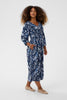 Cream Clothing Tiah Smock Dress in Navy Blue Toile