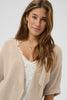 Cream Clothing Sillar Knit Bolero in Oat Melange