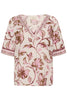 Cream Clothing Tiah Boho Blouse in Pink Flower