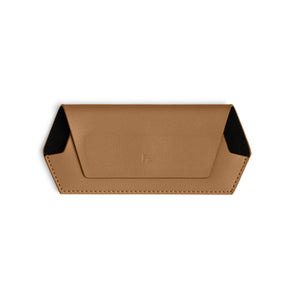 FOX and LEO Slimline Glasses Case in Tan