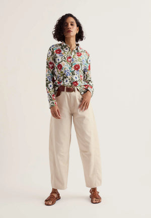 Seasalt Cornwall Larissa Shirt in Summer Shadows Chalk