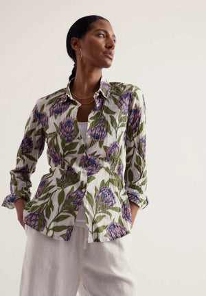 Seasalt Cornwall Larissa Shirt in Proteas Chalk