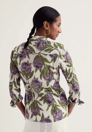 Seasalt Cornwall Larissa Shirt in Proteas Chalk