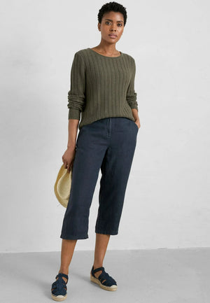 Seasalt Brawn Point Crop Pants in Maritime
