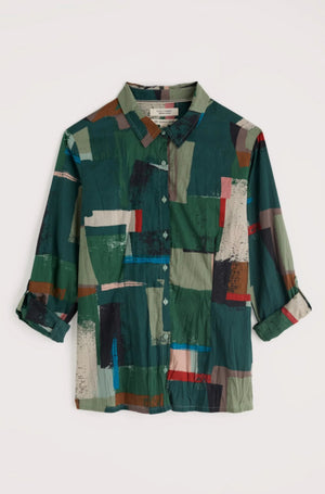 Seasalt Cornwall Larissa Shirt in Aerial Field Coppice