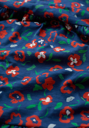 Seasalt Cornwall S/S Line Strokes Dress in Arty Pansy Cayenne