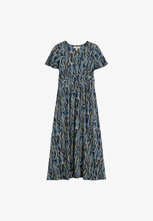Seasalt Cornwall Chateaux Dress in Red Hot Poker Maritime