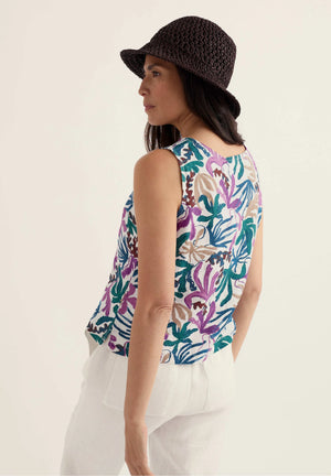 Seasalt Cornwall Colour Study Top in Inky Fronds Chalk Mix