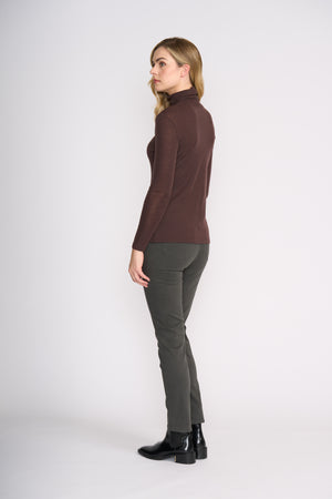 Foil Holey Moley Trouser in Dark Sage