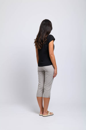Foil Split ENZ Trapez Pant in Light Khaki