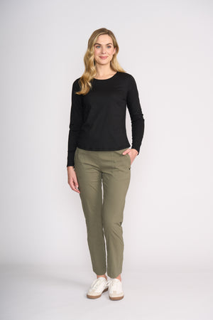 Foil Full Throttle Trapeze Pant in Sage Grey