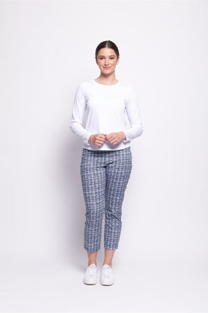 Foil Neat and Sweet Top in White