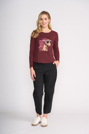 Foil Hi-Jinks Trapeze Pant in Black