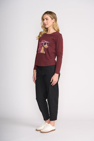 Foil Hi-Jinks Trapeze Pant in Black