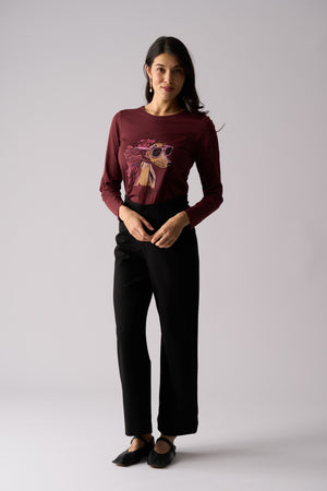 Foil Art and Soul Top in Pucci