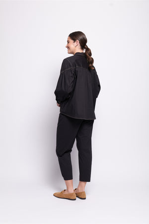 Foil Just Yoking Pant in Black