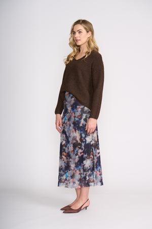 Foil Sweater Half Sweater in Ground Coffee