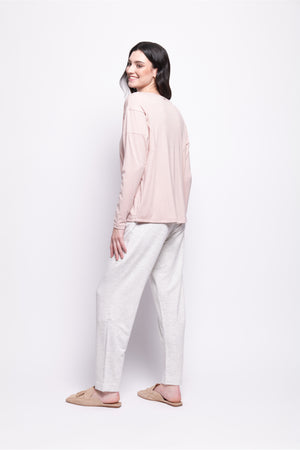 Foil Just Wing It Top in Petal