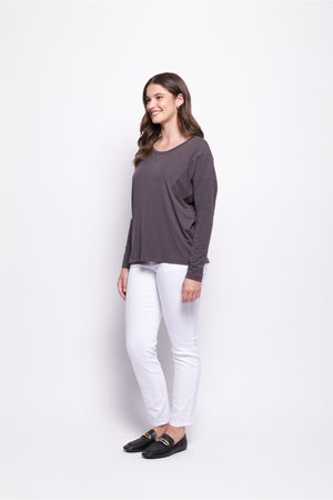 Foil Just Wing It Top in Slate