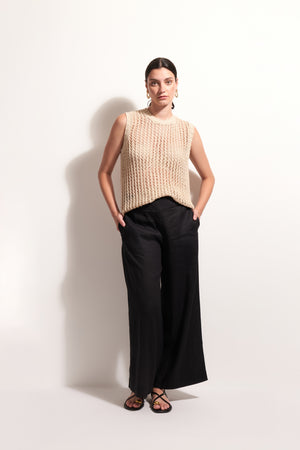 Foil Pull Together Pant in Black