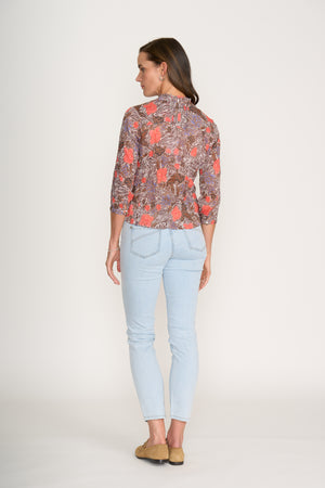 Foil Ultimate Crush 3/4 Sleeve Shirt in Java