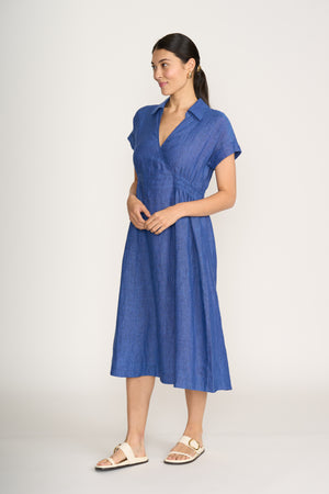 Foil Wrap Dreams Dress in Capri