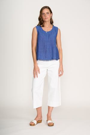 Foil Benefits Shell Top in Capri