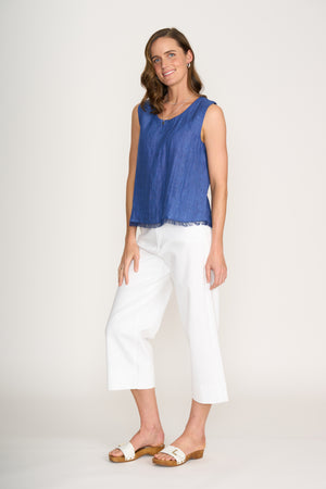 Foil Benefits Shell Top in Capri