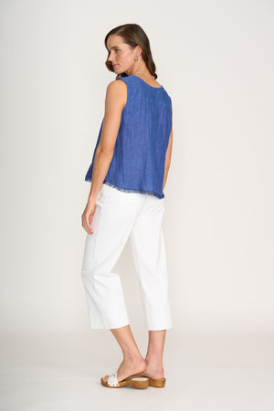 Foil Benefits Shell Top in Capri